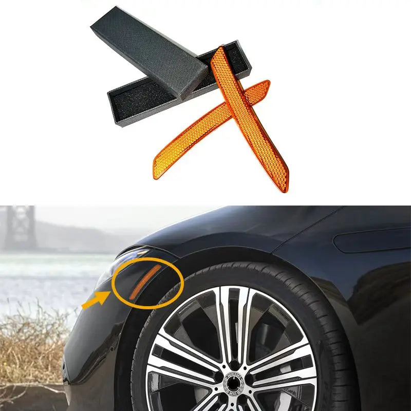 2pcs Car Reflective Decal for Car Door, Warning Reflective Decal Strips