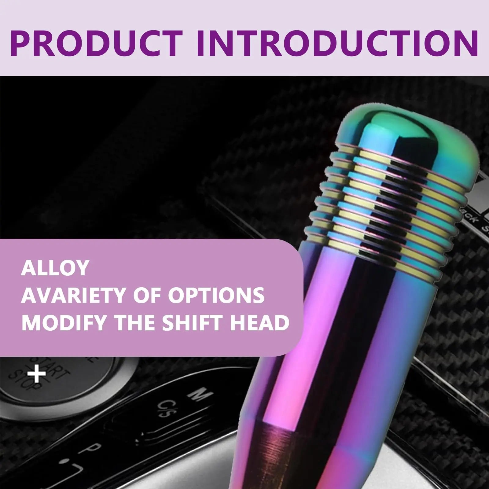 Non-Slip Textured Shift Knob ,High Quality Alloy Alluminum