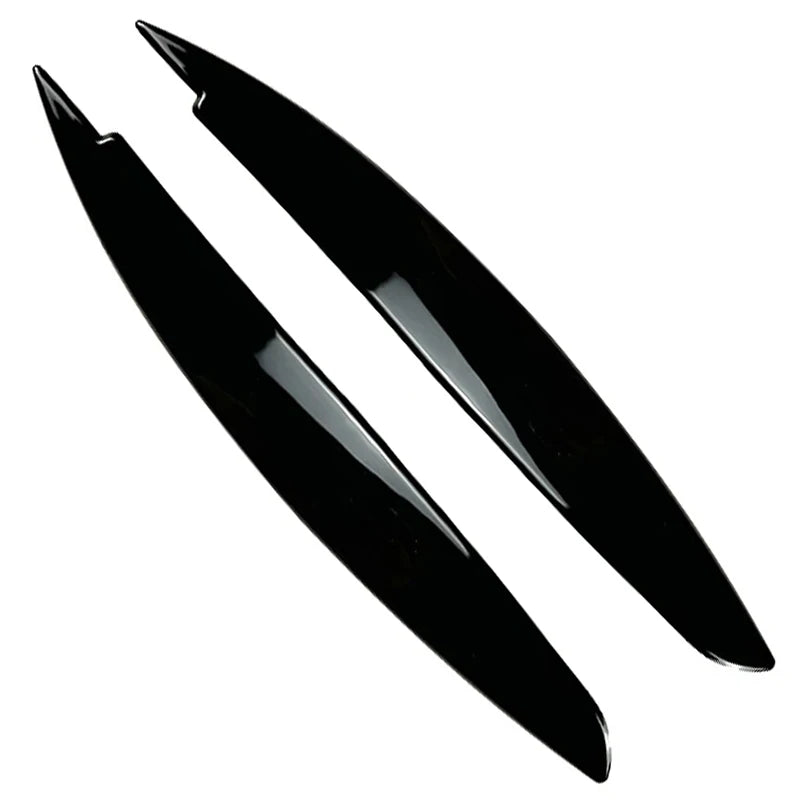 Sleek Gloss Black Headlight Eyelid Stickers - Premium Styling Trim for BMW 1 Series