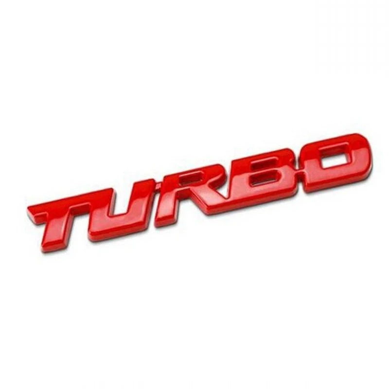 Car Sticker Turbocharged Turbo Metal Alloy 3D Badge Car Modification Accessories Rear Decorative Car-Sticker