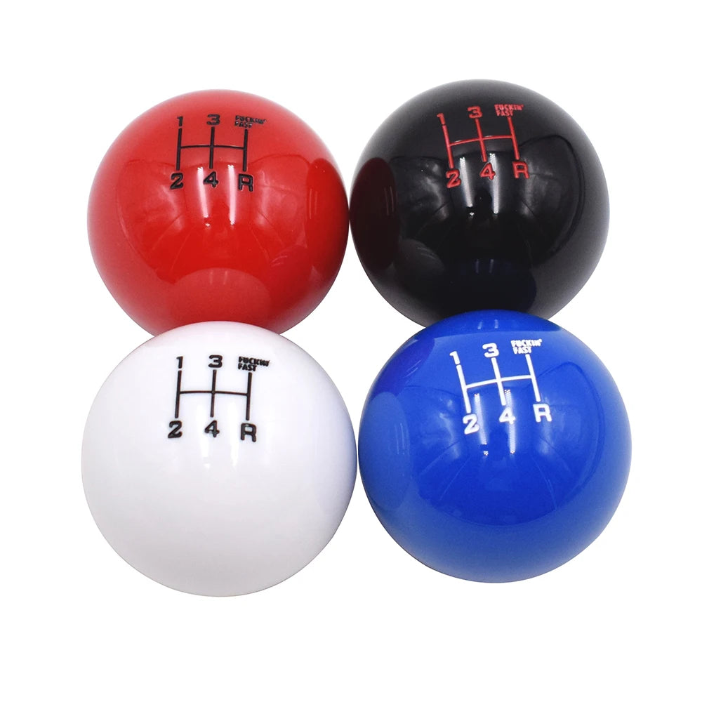 Manual Transmission Acrylic Shift Knob – M12 Thread, Universal Fit, Ergonomic Design