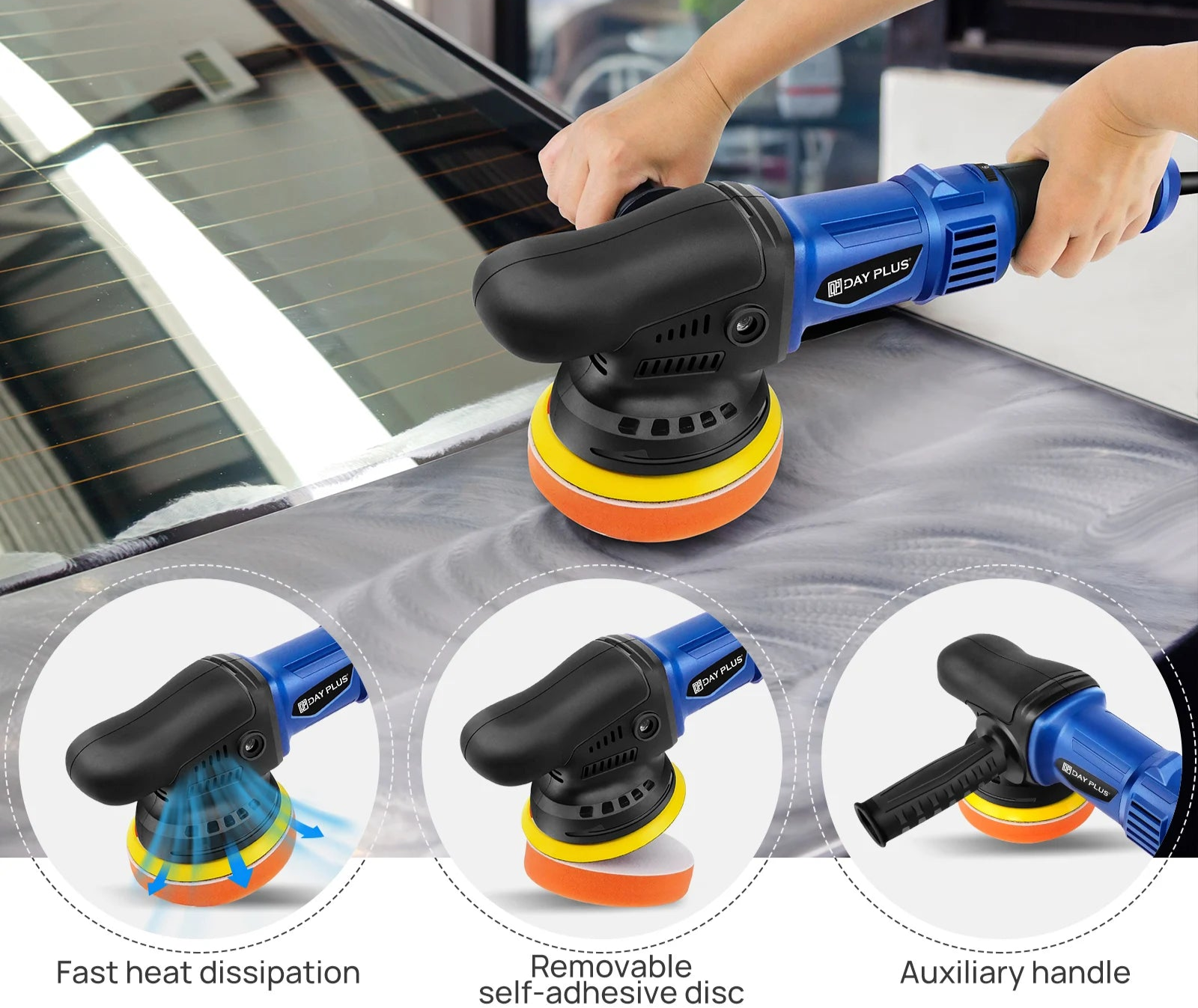 5000W Dual Action Random Orbital Car Polisher with 6-Speed Control for Ultimate Detailing

Experience professional-grade car detailing with this powerful 5000W dual action polisher! Designed for maximum efficiency, it effortlessly removes swirls and