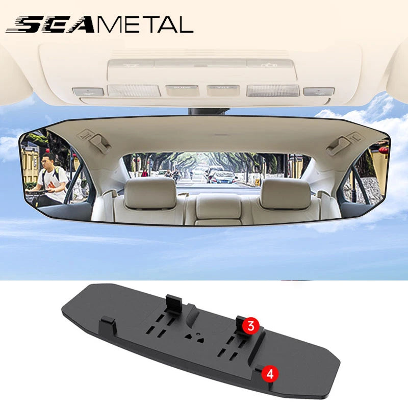 Wide Angle Anti-Glare Convex Rearview Mirror for Safe Baby Monitoring and Enhanced Rear Visibility