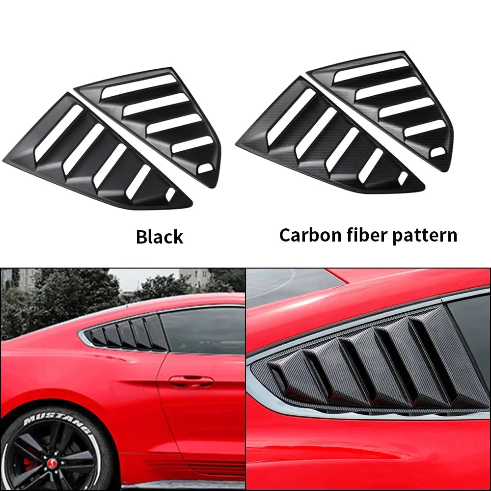 2-Piece Set Rear Quarter Window Louvers Sun Shade - Black/Shiny/Carbon Fiber Fit for 2016-2022 Chevrolet Camaro

Elevate the style and functionality of your Chevrolet Camaro with these stunning rear quarter window louvers. Crafted from durable ABS