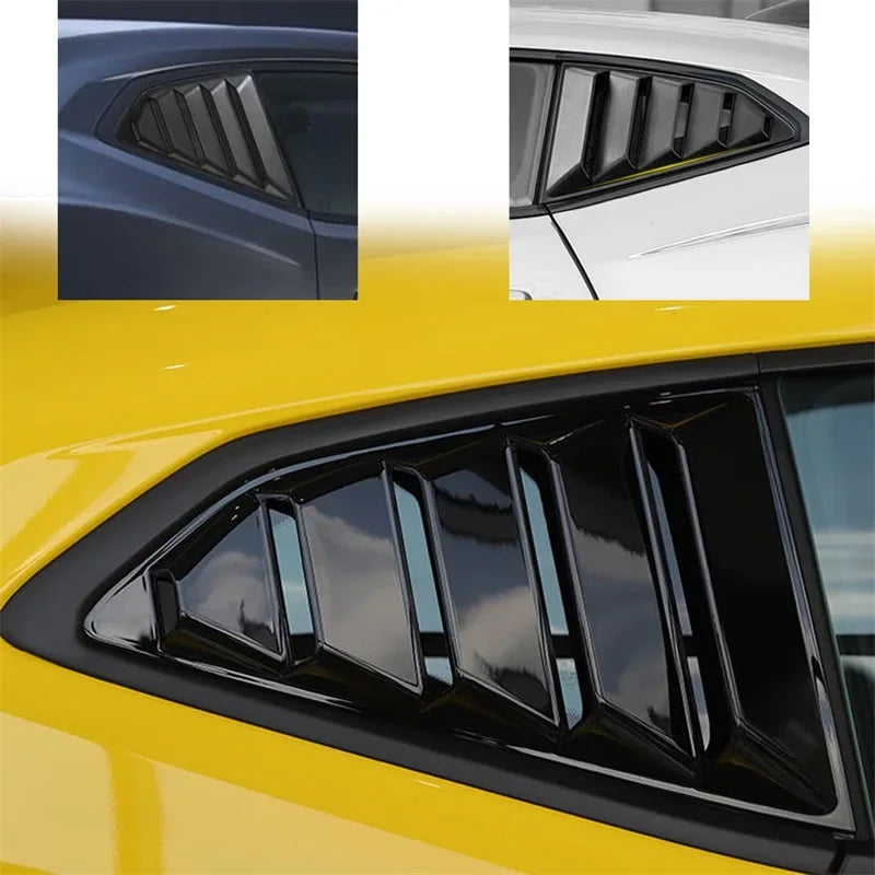 2-Piece Set Rear Quarter Window Louvers Sun Shade - Black/Shiny/Carbon Fiber Fit for 2016-2022 Chevrolet Camaro

Elevate the style and functionality of your Chevrolet Camaro with these stunning rear quarter window louvers. Crafted from durable ABS