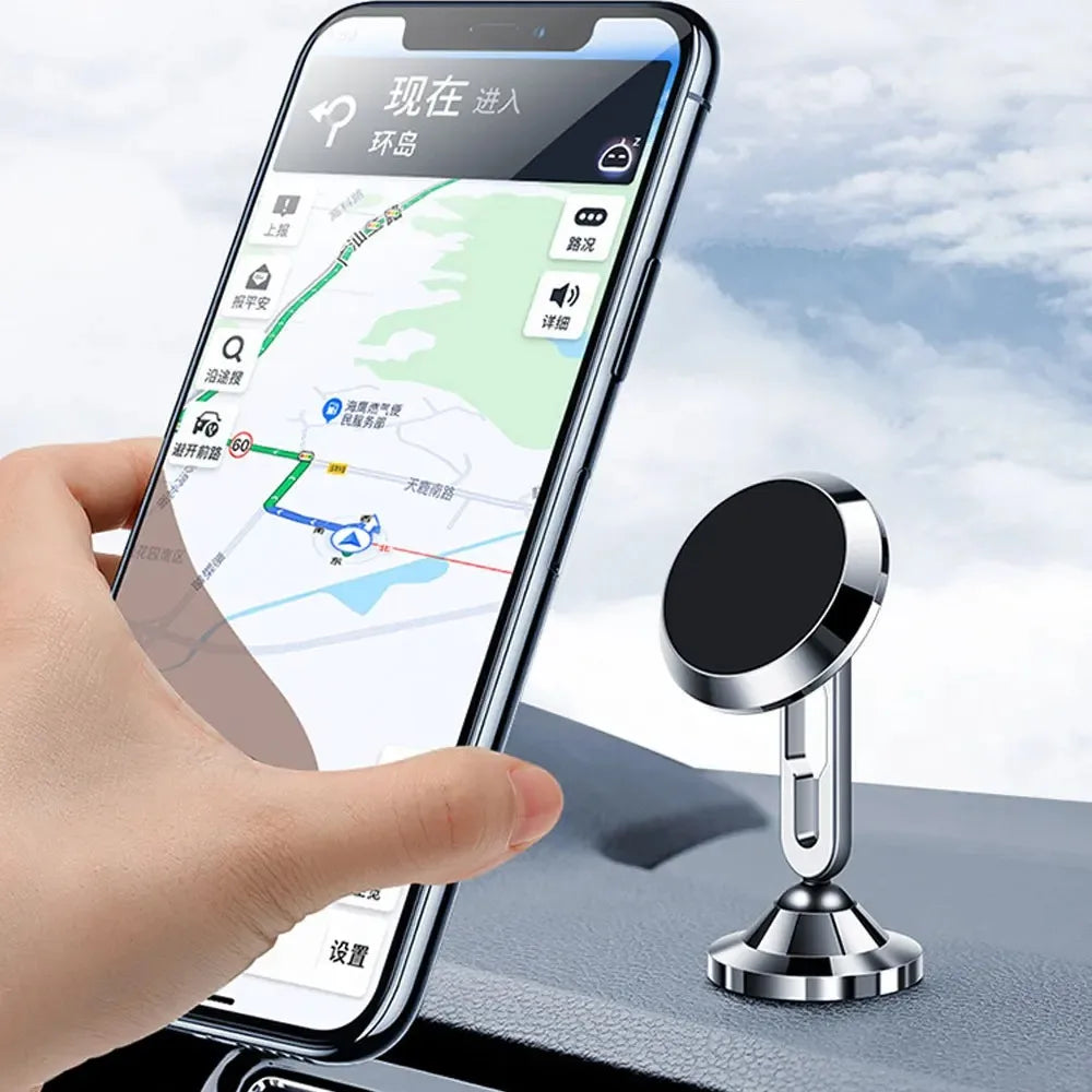 Ultimate 360-Degree Magnetic Car Phone Mount for Safe Hands-Free Driving and Navigation