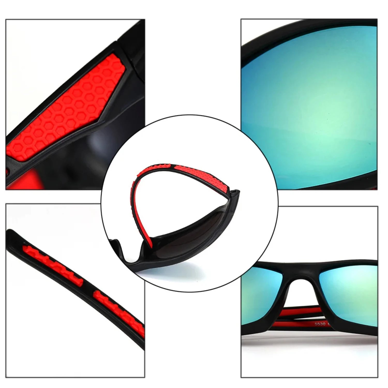 Durable UV400 Sports Sunglasses for Active Men and Women - Ideal Eye Protection for Drivers, With Case