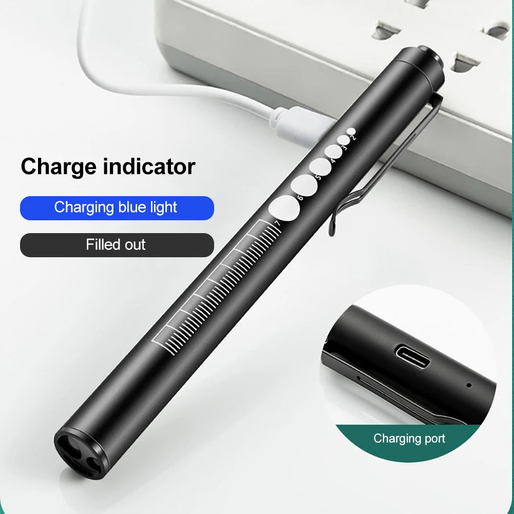 USB Rechargeable Mechanic Light Pen Handy Work Light.