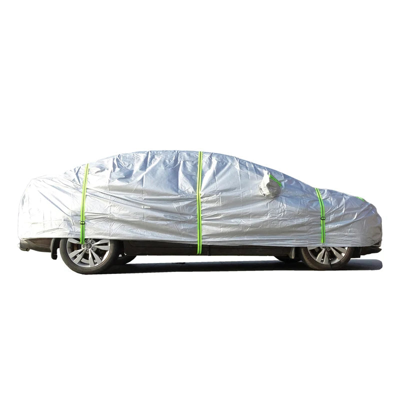 All-Season Universal Car Cover for Outdoor Protection Against Snow, Sun, and Dust - Fits Hatchbacks, Sedans, and SUVs