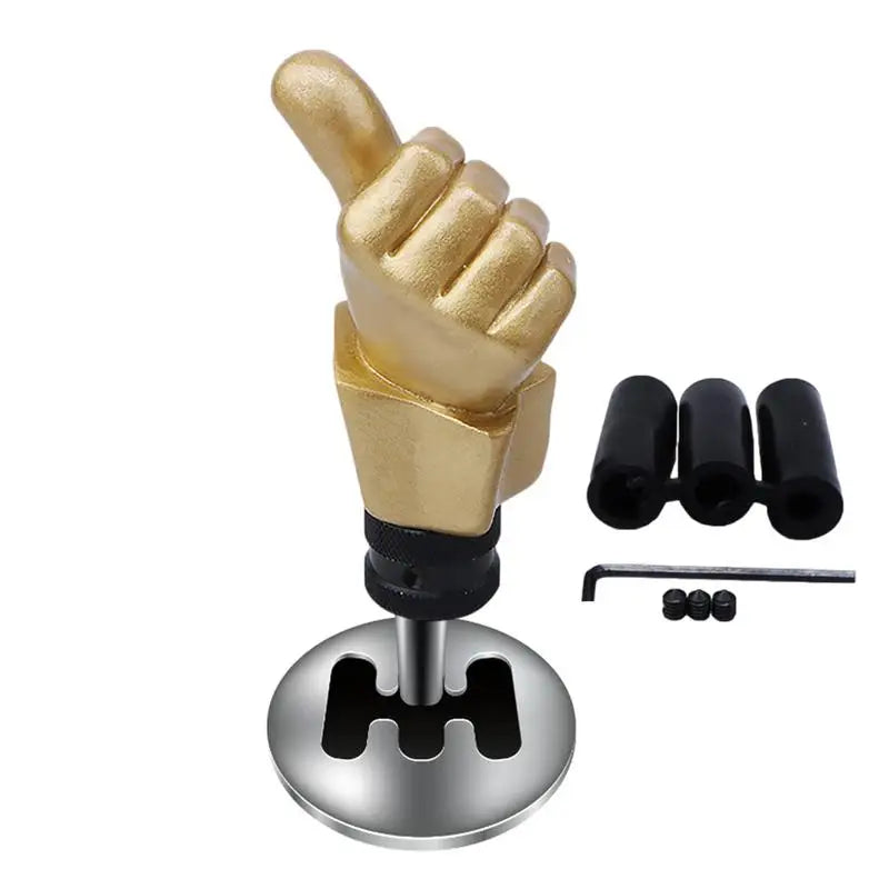 Universal Manual Car Gear Shift Knob with Thumb Up Handle - Replacement Stick Head