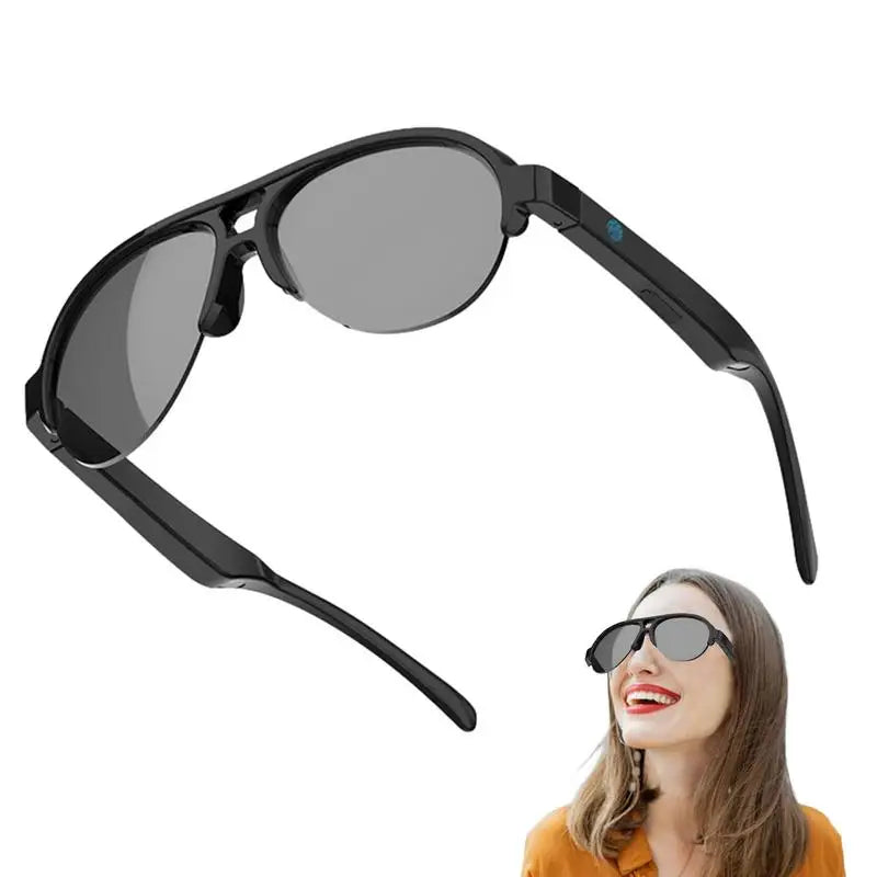 Smart Wireless Bone Conduction Glasses for High-Performance Outdoor Sports - UV Block and Perfect for Handsfree Driving