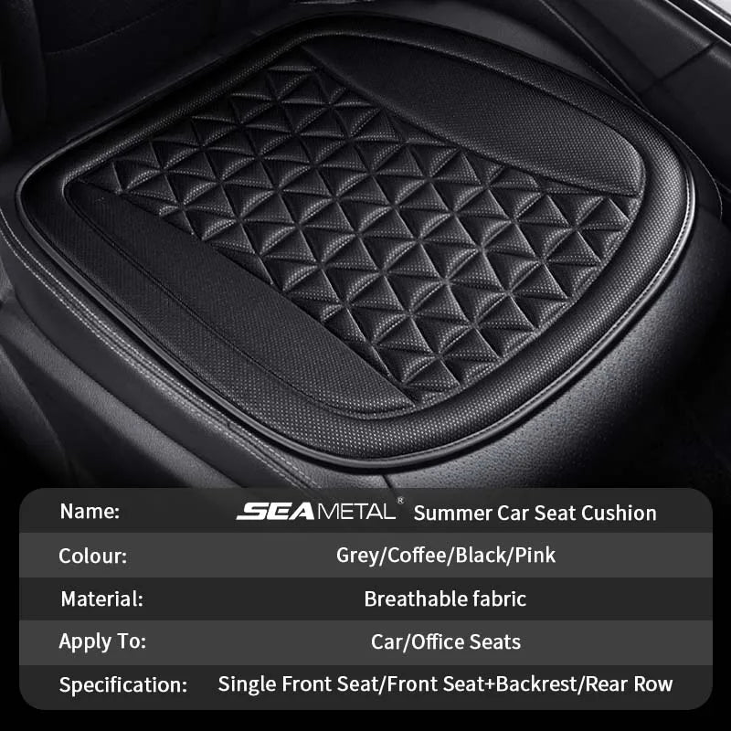 SEAMETAL 3D Car Seat Cover Breathable Auto Seat Cushion Convex Design for Heat Dissipation Sweatproof Universal Chair Protector