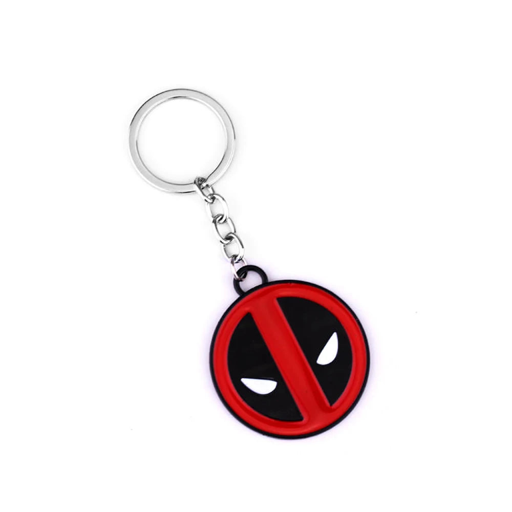 Marvel Deadpool Cute Keyring - Trendy Anti-Hero Keychain Accessories for Car Enthusiasts, Perfect Gift for Avengers Fans!