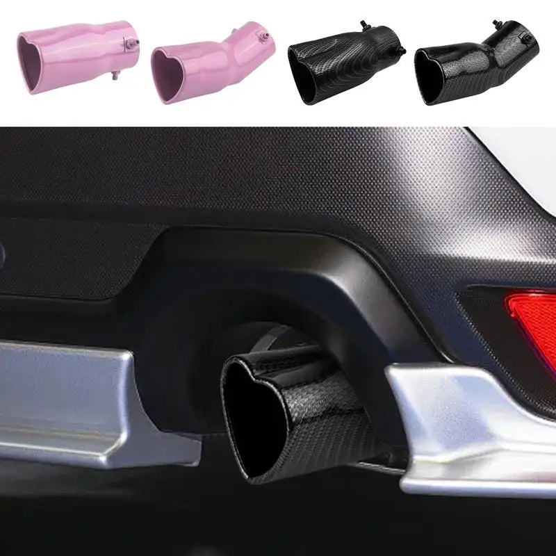 Heart-Shaped Single Pipe Exhaust Tip