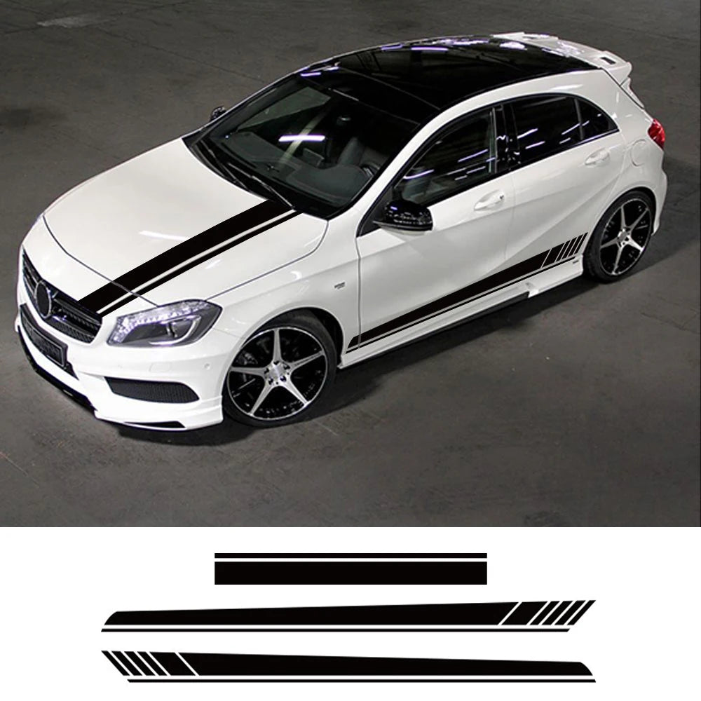 Car Vinyl Stickers for Bonnet Decals - Universal Fit for Popular Vehicle Brands, Durable Weather-Resistant Auto Tuning Accessories