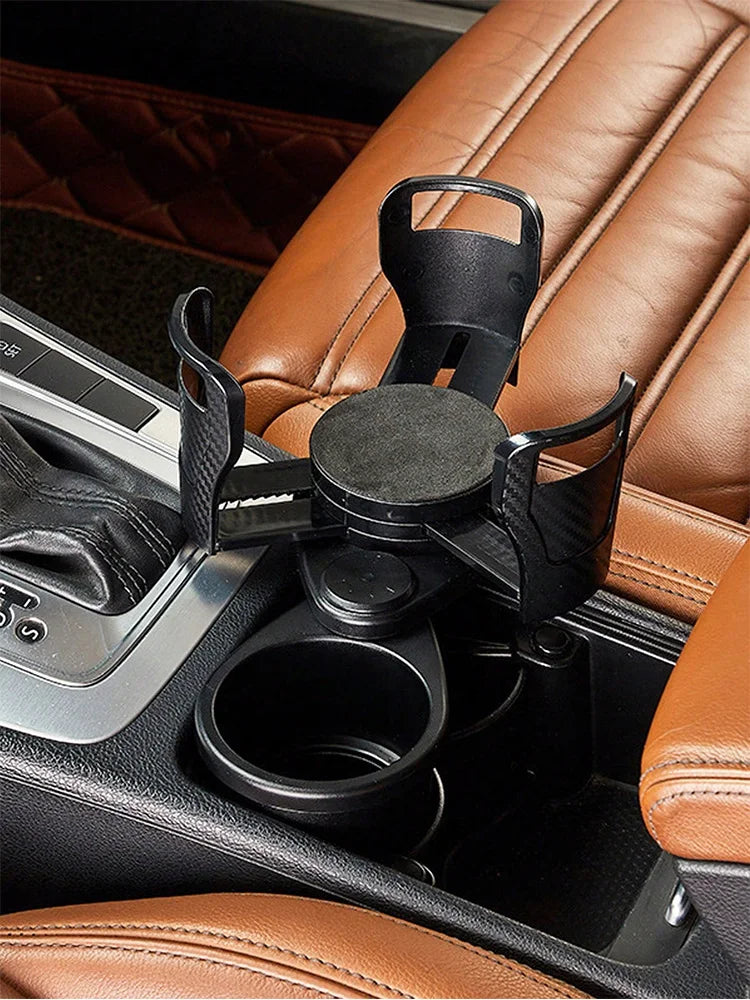 Adjustable Cupholder Organizer - 360 Rotating Base for Car Drinks - Multifunction Cup Holder Expander Adapter