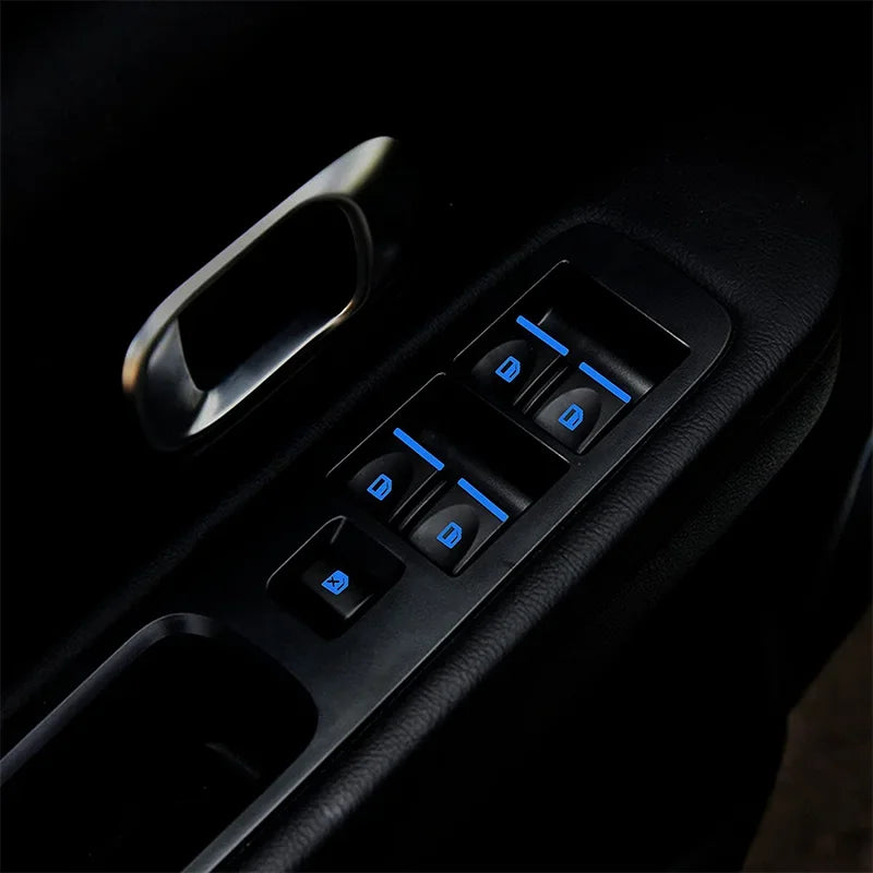 18Pcs/set Car Luminous Car Door Window Button Stickers