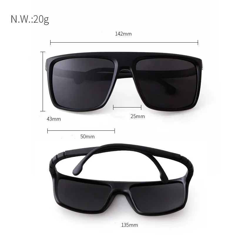 Polarized Square Sunglasses for Active Men  Women - Hot New Color Film Versatile for Outdoor Sports  Cycling