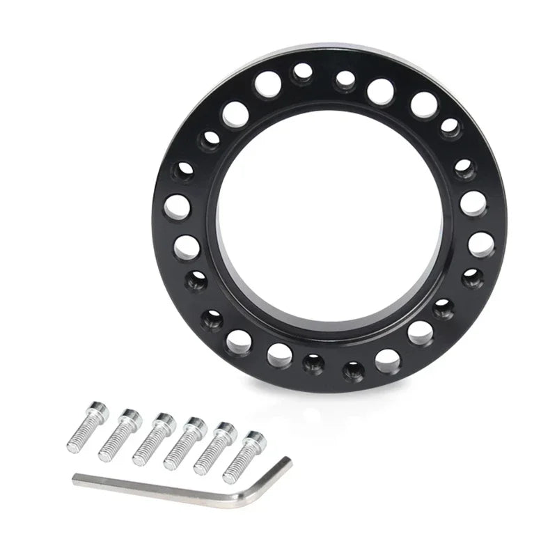 Universal Quick Release Steering Wheel Hub Adapter Spacer - 0.5 Inch Extension - CNC Aluminum