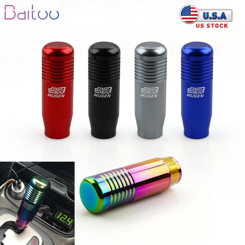 New 8.5cm Mugen Aluminum Gear Shift Knob Gear Stick Manual Transmission Racing Gear Shifter Head Knob For Honda with Logo SFN016