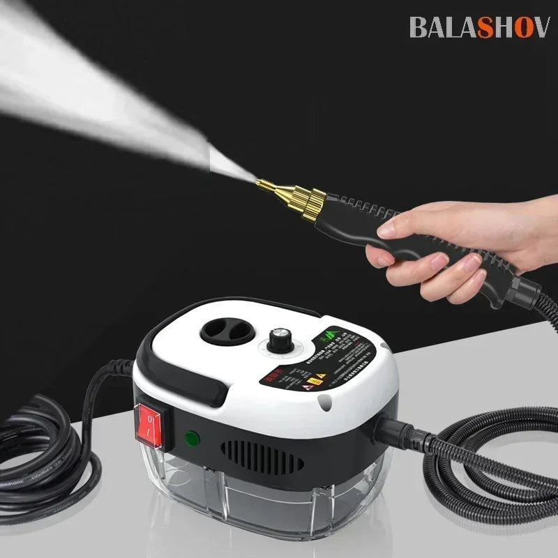 2500W High-Pressure Portable Steam Cleaner for Home and Vehicle Cleaning 

Experience the power of deep cleaning with this 2500W high-pressure portable steam cleaner. Ideal for homes, cars, kitchens, and air conditioners, it utilizes high-temperature