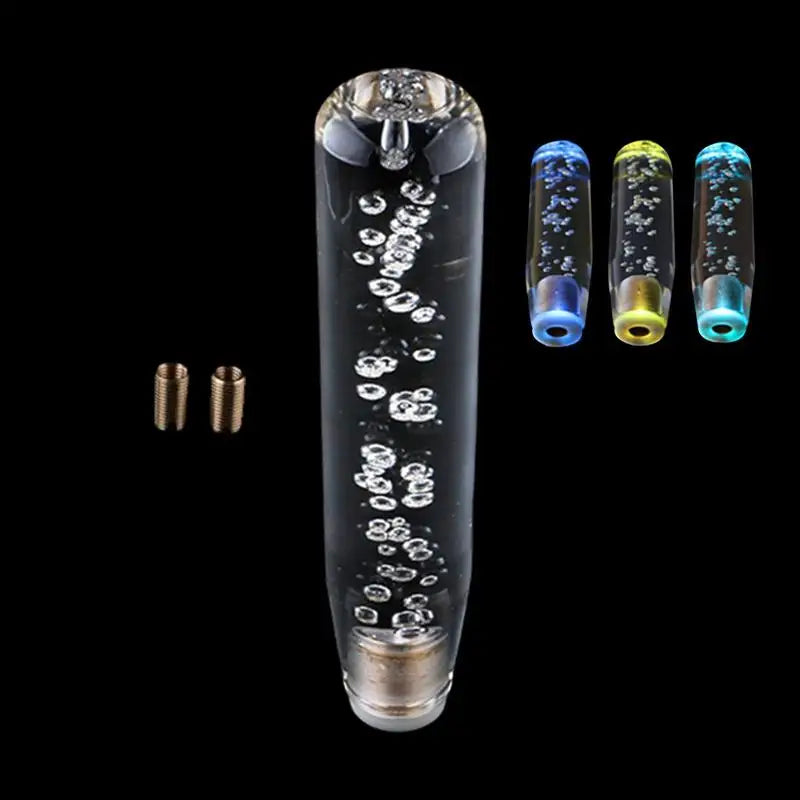 6" Inch, Multicolor LED Shift Knob , Crystal Bubble - Universal Car Interior Accessory