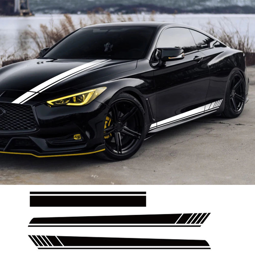 Car Vinyl Stickers for Bonnet Decals - Universal Fit for Popular Vehicle Brands, Durable Weather-Resistant Auto Tuning Accessories