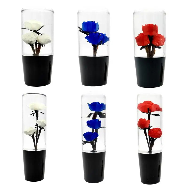 Flower Shift Knob  Unique Car Gear Stick Head for Vehicles-  Rose Design Improved Handling Compatible with Most Models