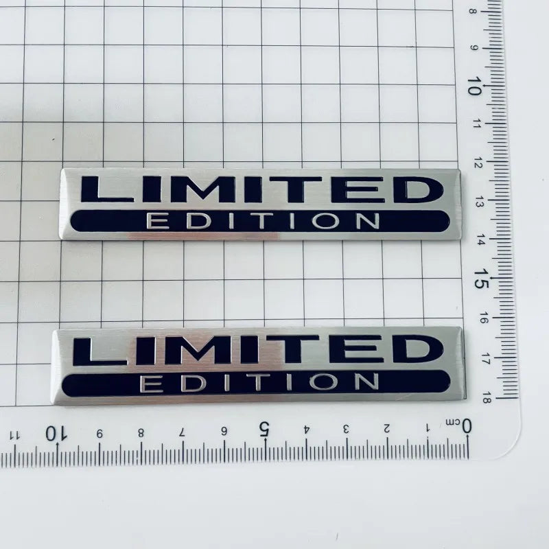 3D Chrome/ Black LIMITED EDITION Car Emblem