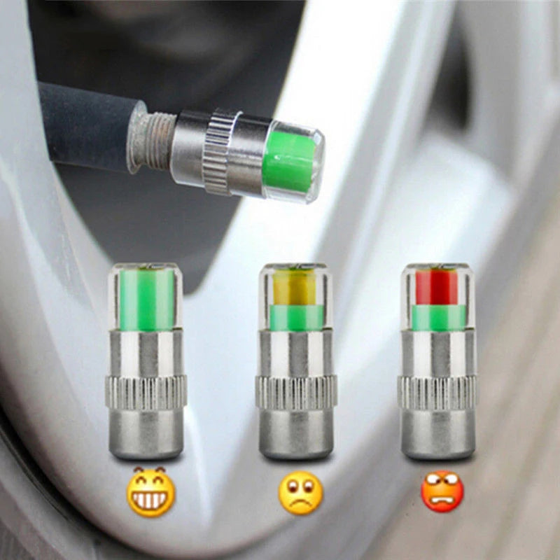 Tire Pressure Indicator Gauge Valve Caps