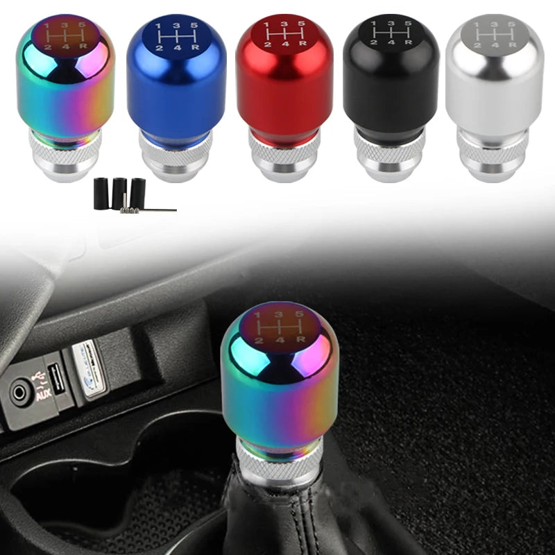 Retractable Adjustable Gear Head Aluminum Alloy Shift Knob