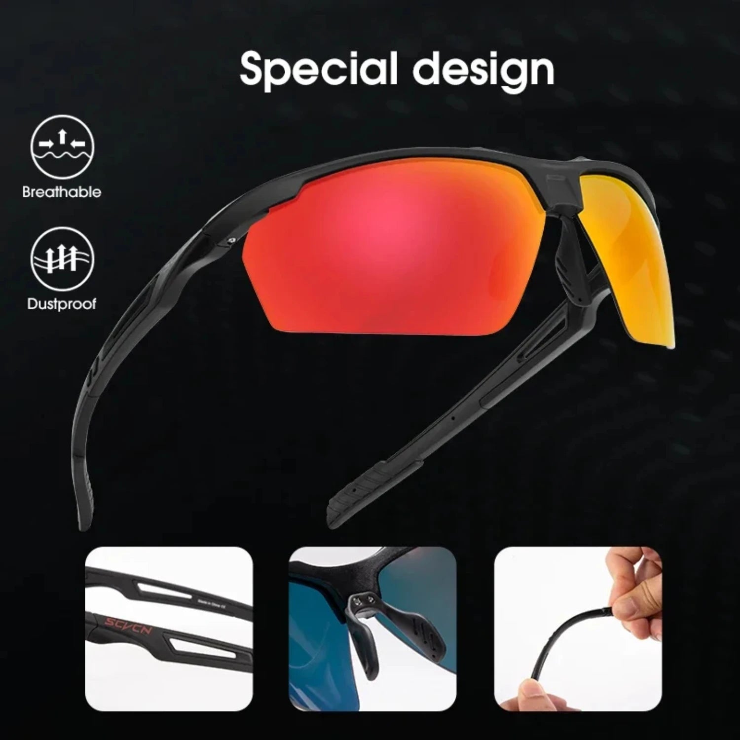 Polarized Driving Glasses for UV Protection - Perfect for Running Motorcycle Riding and Outdoor Sports