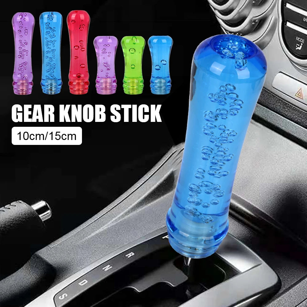 3.9" - 5.9" Inch Universal Transparent Crystal Car Transmission Shifter Lever  Gear Shift Knob - Decorative Interior Automotive Accessory/