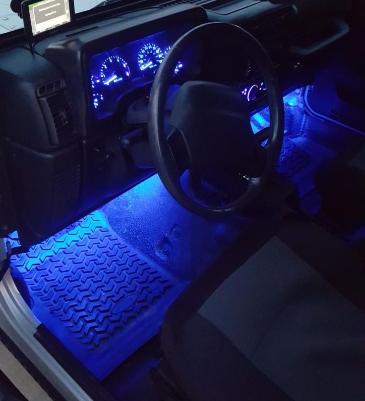 Music-Synced RGB Wireless LED Car Footwell Lighting Kit