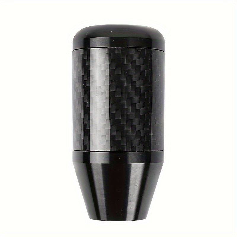 5-Speed Manual Transmission Carbon Fiber Shift Knob - Ergonomic Design with Aluminum Base, Multiple Color Choices, Perfect Fit for Most Manual Cars