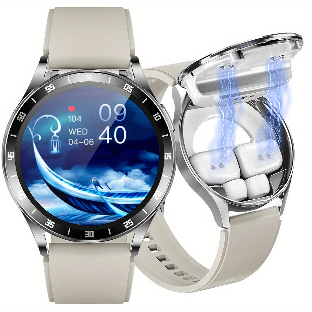 Multifunctional Smart Watch with Built-in Headset, IP67 Waterproof, HD Display, Health & Sport Tracking, Compatible with iPhone & Android